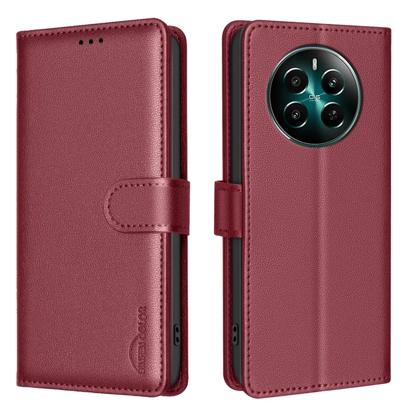 Leather Wallet Flip Case - Universal Protective Phone Cover