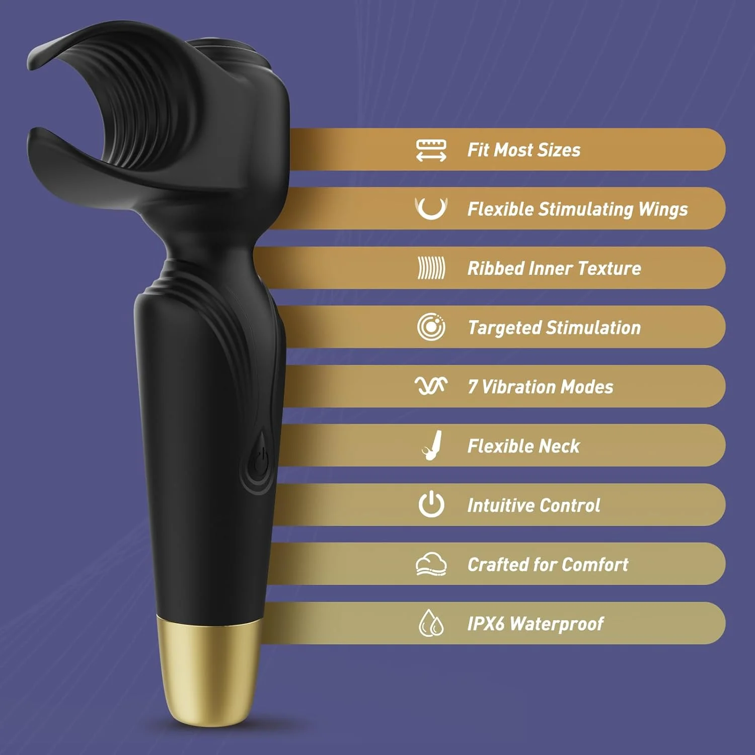 Powerful 3 In 1 Male Vibrator Masturbator For Glans Stimulation_voghion.com