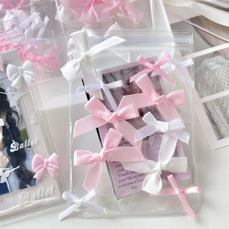 5/10pcs/pcak Pink White Bow Heart Packaging Material Card Cover DIY Decoration Ins Photocard Holder Material Accessories Gift 5