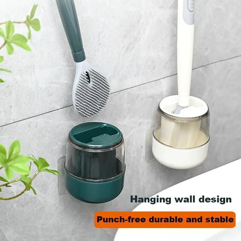 Toilet Brushes Bathroom Cleaning Scrubber Long Handle With Sponge Toilet  Cleaning Brush Modern Hygienic Bathroom Accessories - AliExpress