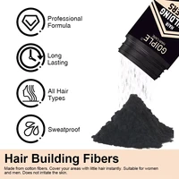 GOIPLE – poudre de Fibers de renforcement capillaire professionnelle, imperméable, longue durée, unisexe, épaississement naturel, produits en fibres Anti-perte 3