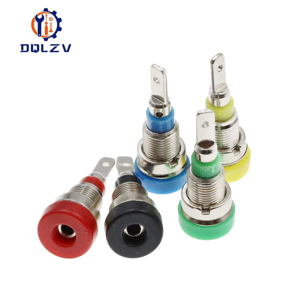 20 Prese A Banana Da Pannello Eujgoov 4mm – Connettori Femmina Placcati Rame – Per Apparecchiature Elettroniche, Industriale E Domestico – Colore Rosso - 6