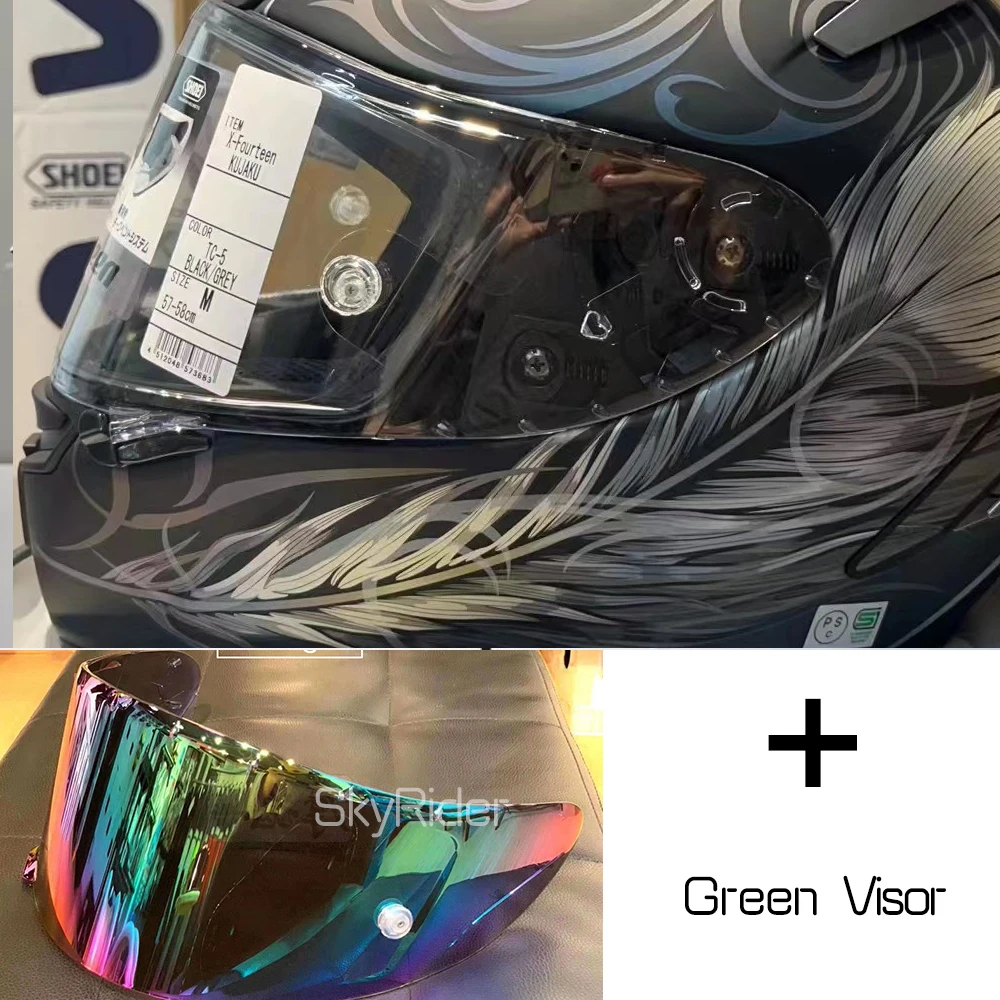 Full Face Motorcycle helmet SHOEI X14 X-14 KUJAKU TC-5