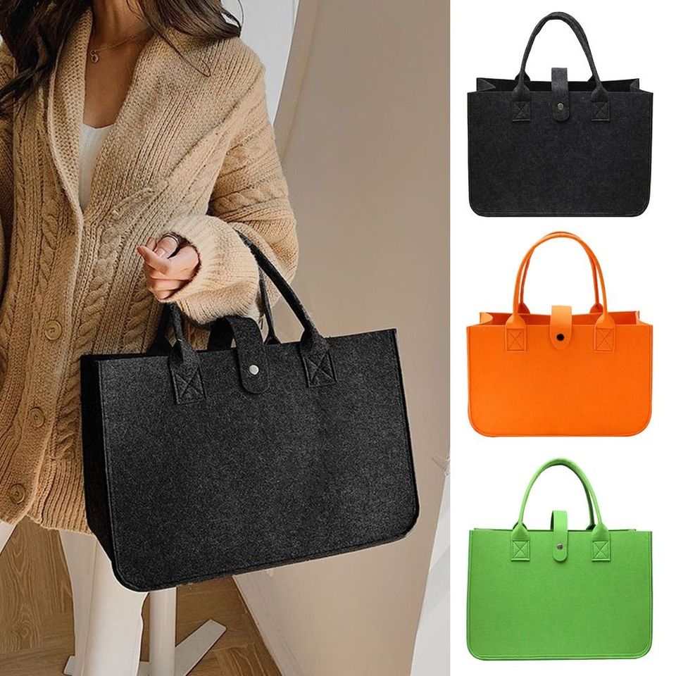 Portable Felt Felt Shoulder Bag Toy Sundries Large Capacity Crossbody Handbag Storage Organizer Messenger Bag Women