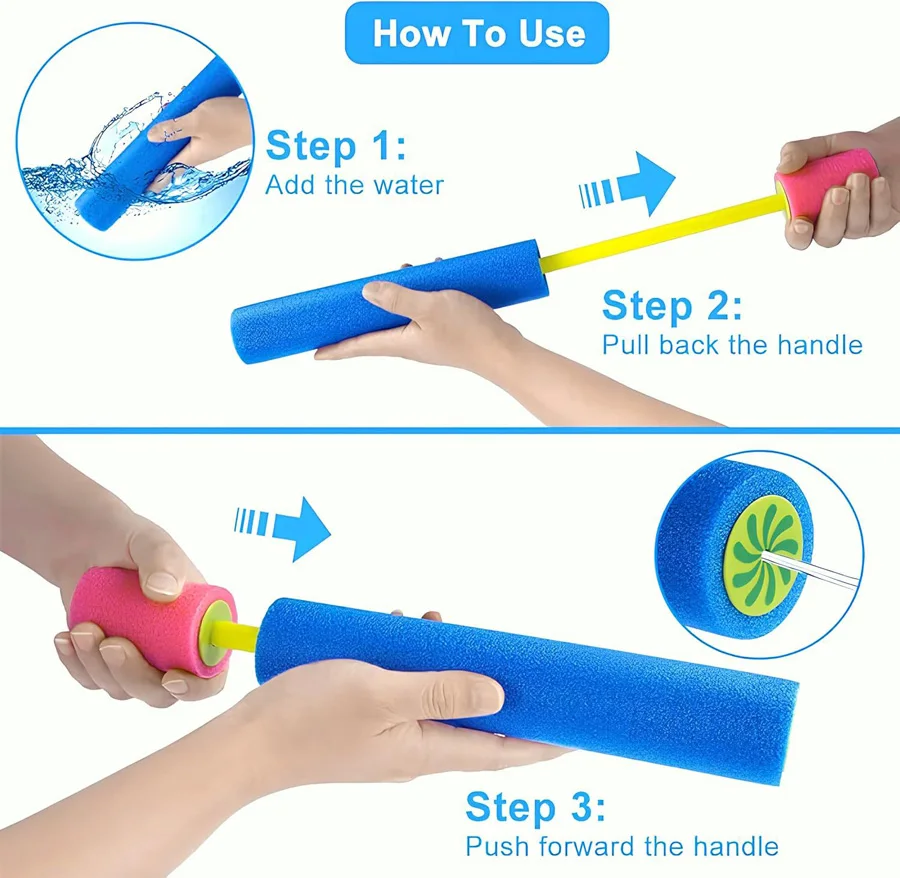 Water Blaster That Lasts, Water Squirter Shooter for Summer Outdoor Game Pool Beach Party 2