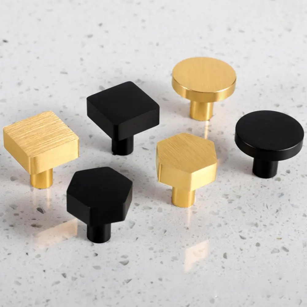 Solid Construction Simple Polished Finish Furniture Handle Knob Rust-Proof Cabinet Handle Polished for Cupboard furniture knobs