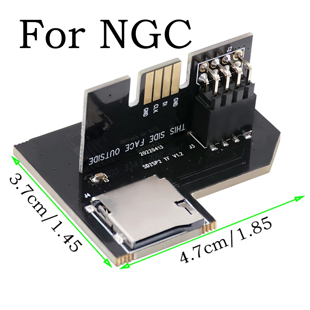 Sd2Sp2 Por Sd Card Adapter Load Sdl Micro Sd/Tf Card Reader Per Nintendo Gamecube Console Di Gioco Porta Seriale Ngc 2