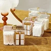 Acrylic Swabs Cosmetic Organizer Storage Box Desktop Dust-Proof Makeup Removal Cotton Lipstick Cosmetics Organization Holder 2