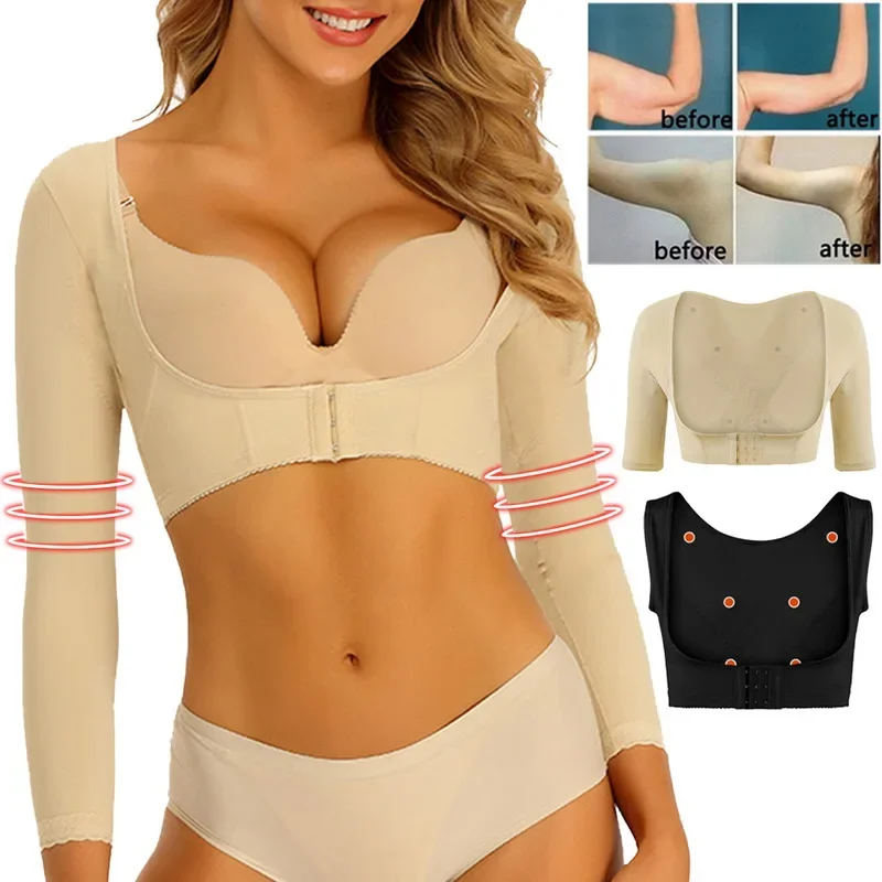 Body Shaper Women Top Corset Underbust Push Up Arm Slimming Control