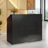 Modern 47" Front Desk, Wood Reception Desk Retail Counter for Salon, Home Office, Sturdy and Stable, Modern Reception Desks 2