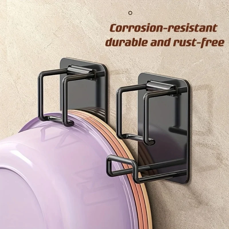 Foldable non perforated washbasin hook storage rack suitable for kitchen and bathroom storage rack shower basin hook