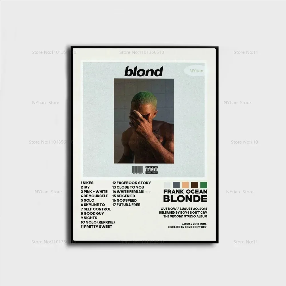 Nt1499 Frank Posters Blonde Ocean Nostalgia Ultra Music Album Poster Prints Wall Art Picture Canvas Painting For Home Room Decor Peckshirt