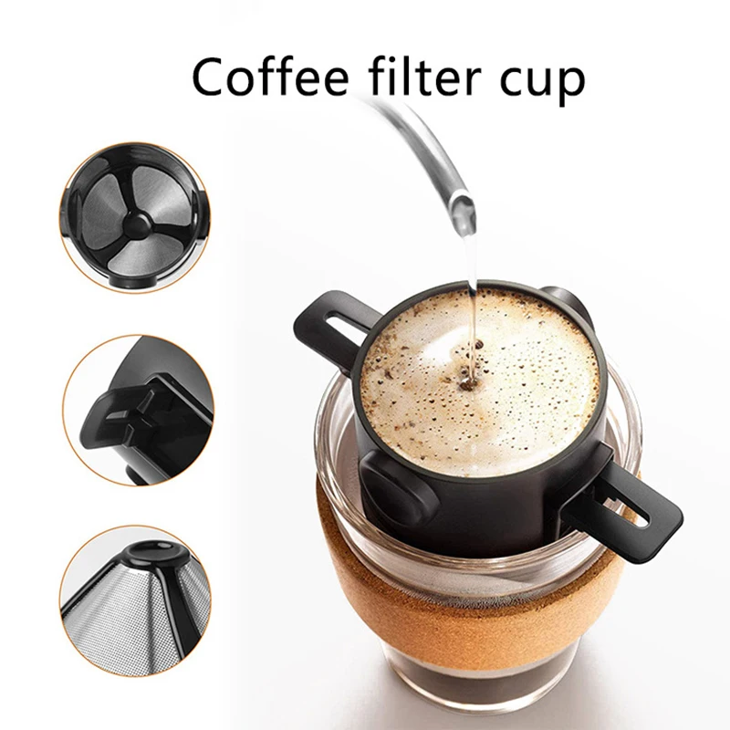 Reusable Portable Coffee Filter - Stainless Steel...