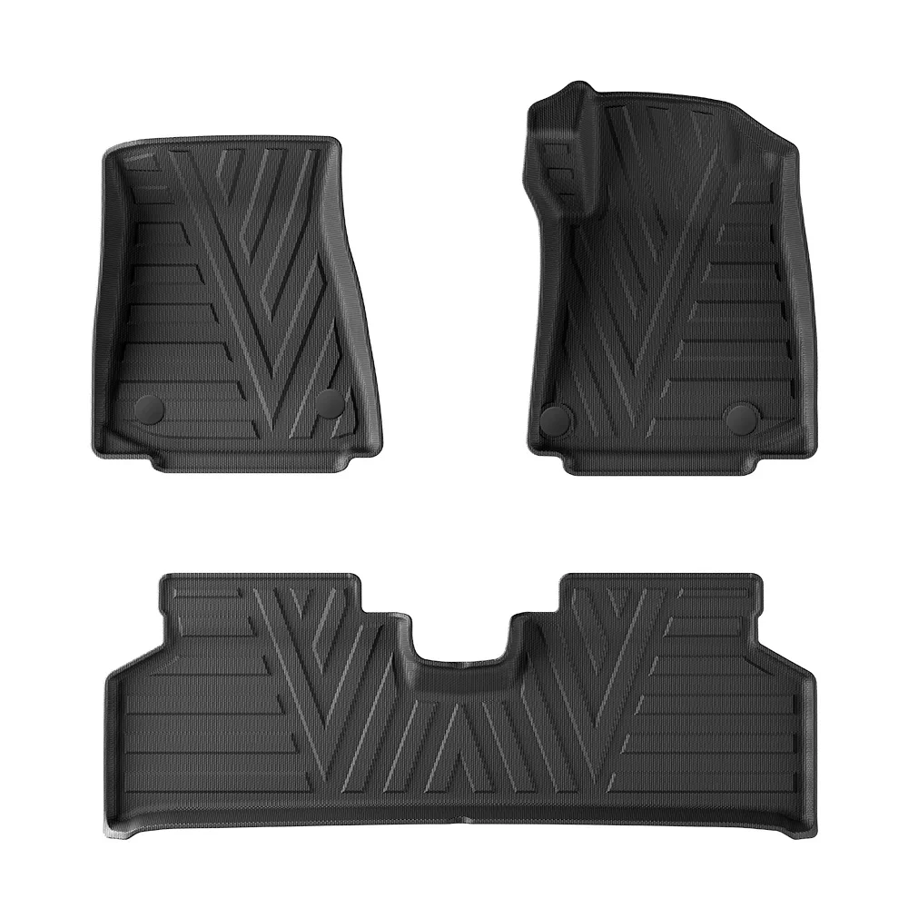 NEW1 RHD 기아 니로 2022-2024 2025 TPE 3D 자동차 바닥 매트 보호 패드 자동차 액세서리 발 매트 3PCS 블랙