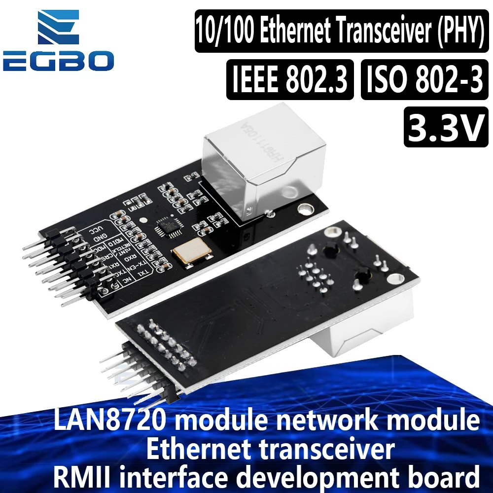 1~10PCS Smart Electronics LAN8720 Modul Netzwerkmodul Ethernet-Transceiver RMII-Schnittstelle Entwicklungsboard für Arduino DIY