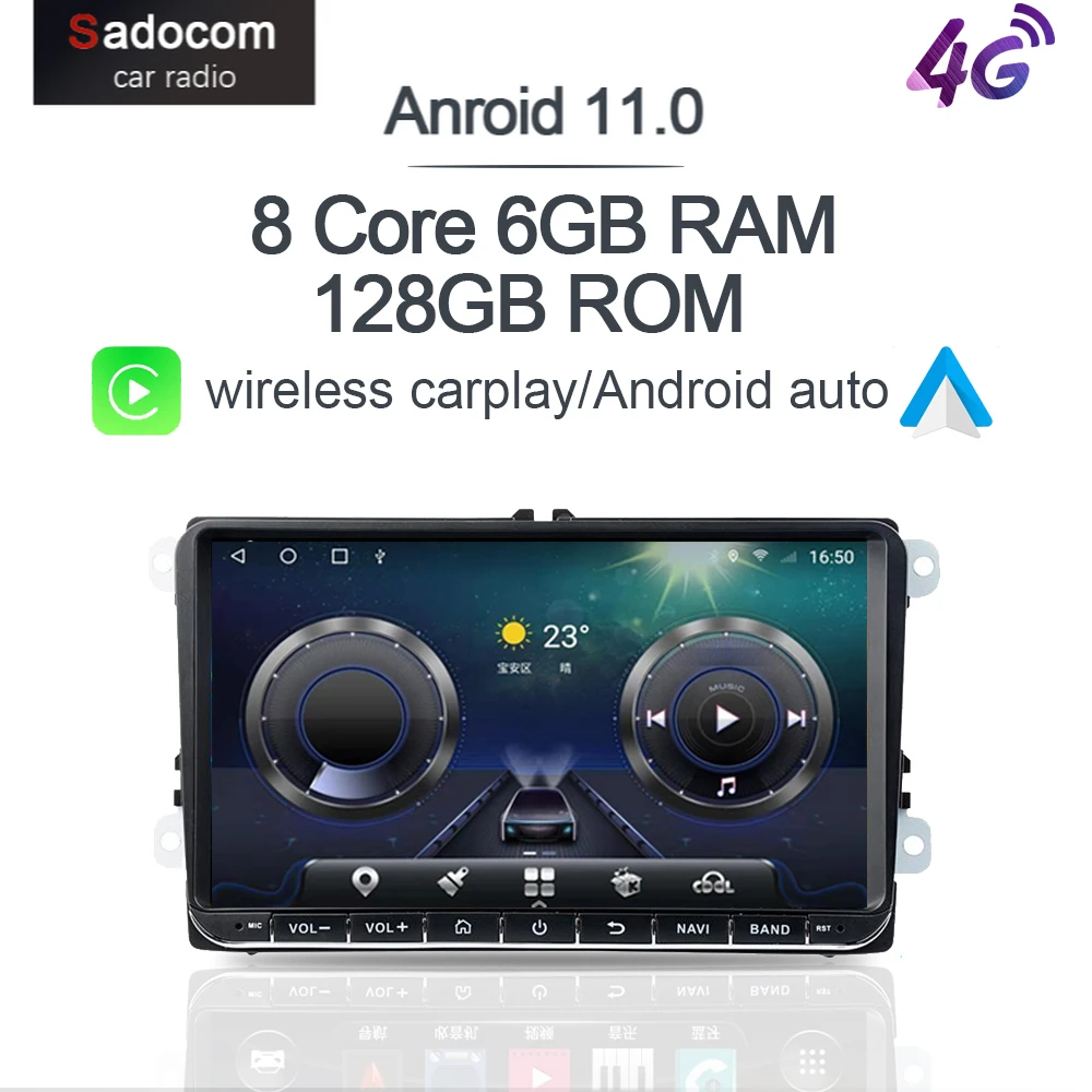 カーラジオ9インチ Android 11 0 6gb 128gb Dvd オーディオ 車用vw フォルクスワーゲン シュコダ ゴルフ5 ゴルフ6 ポロ パサートb5 B6 ジェッタ ティグアン Aliexpress Automobiles Motorcycles