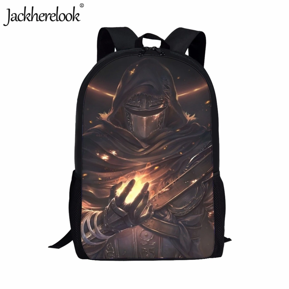 

Jackherelook Kids' School Bag Large Capacity Practical Backpack for Men Leisure Travel Anime Game Dark Soul Computer Bag Mochila