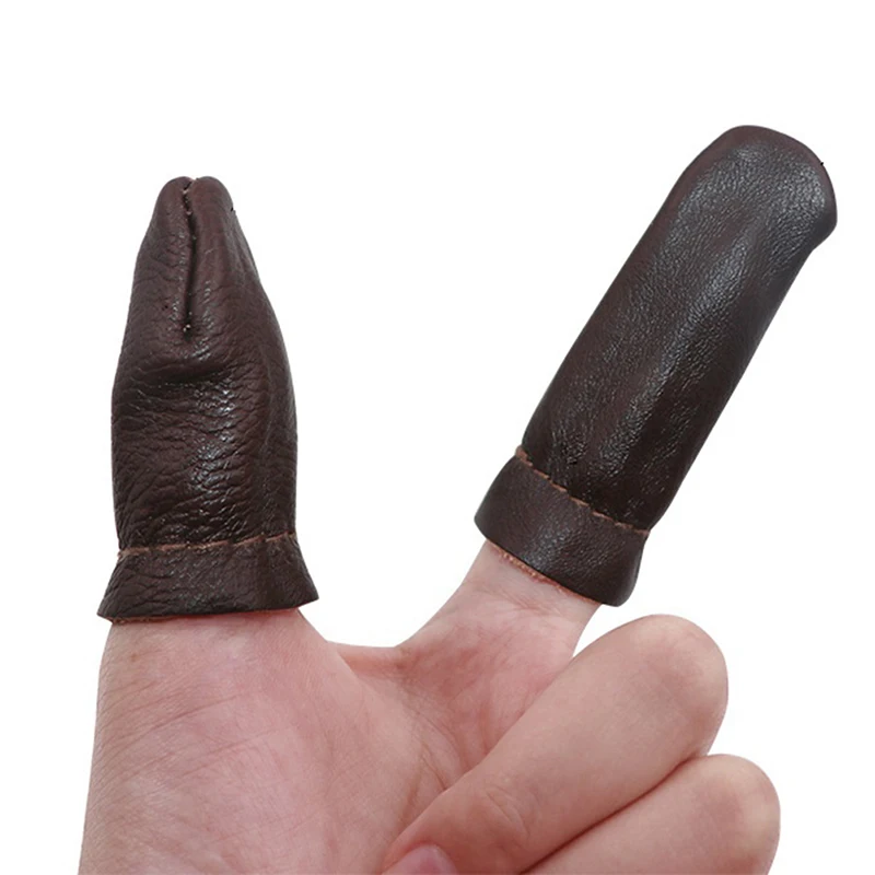 Safe Leather Needle Felting Finger Protector Finger Guard 1/2Pcs For Hand Craft Embroidery