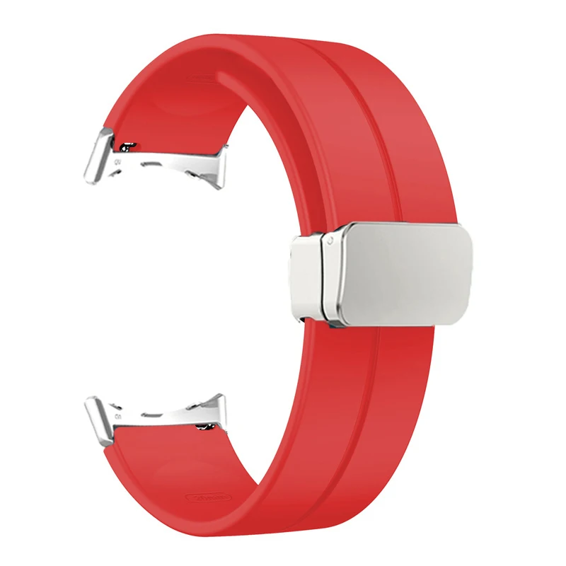 Silicone Magnetic Folding Buckle Sport Wristband Strap
