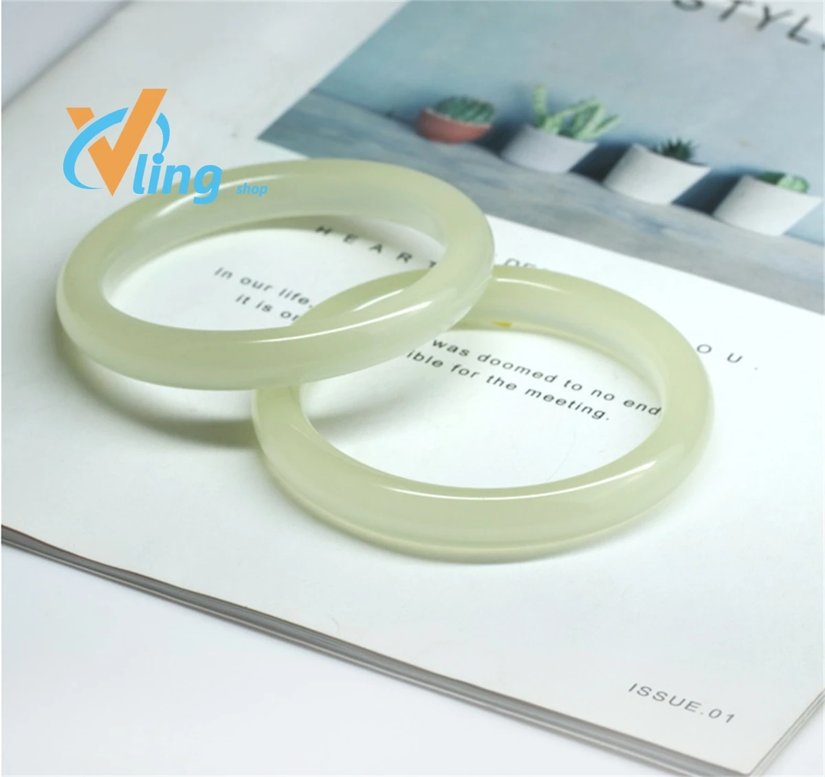 Afghanistan Blue And White Jade Round Bracelet Women's Jade Bracelet Manufacturer Jade Bracelet Bracelet Wholesale