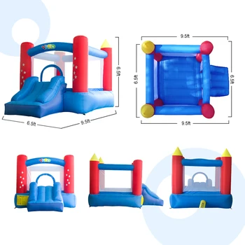 YARD Inflatable Bounce House Home Use Mini Bouncy Castle With Blower Children Playground Jumping Trampoline Kids Birthday Gift 3