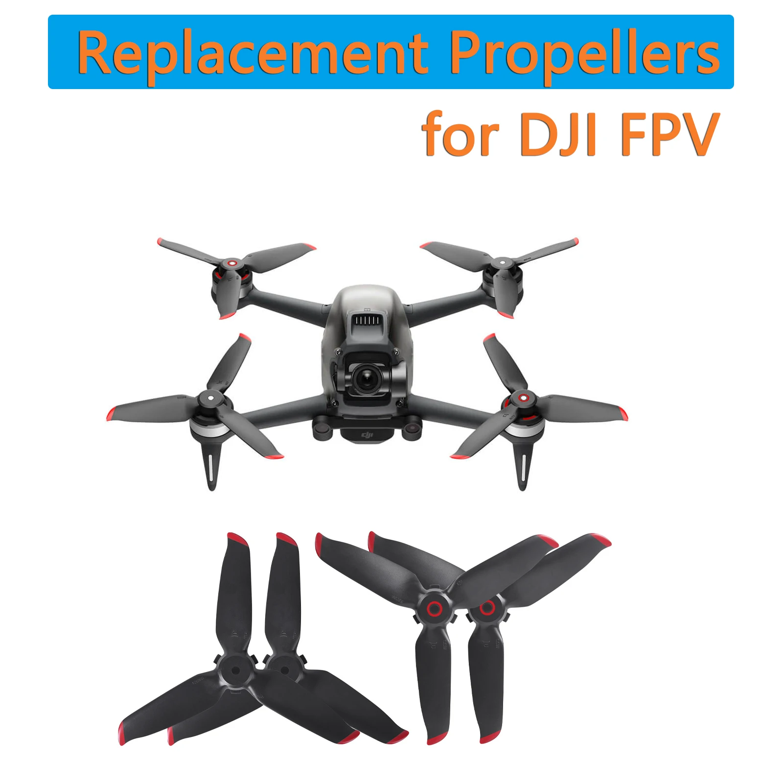 ใบพัดทนทานสำหรับ DJI FPV 2 คู่