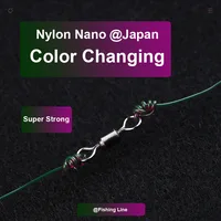 500m Color Changing Fishing Line Fluorocarbon On Monofilament Nylon Sea Fresh Water Carp Wire Leader Line Fishing Equipment 2