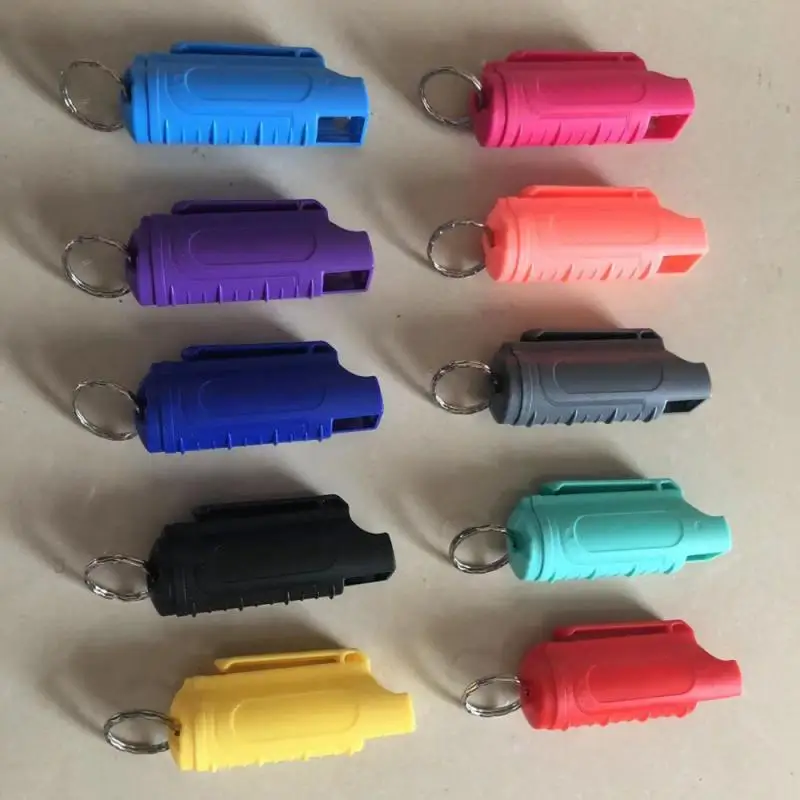1Pcs 20ml Women Self Defense Pepper Spray Plastic Case Emergency Box Spray Shell with Key Ring Keychain Portable Defend Tool