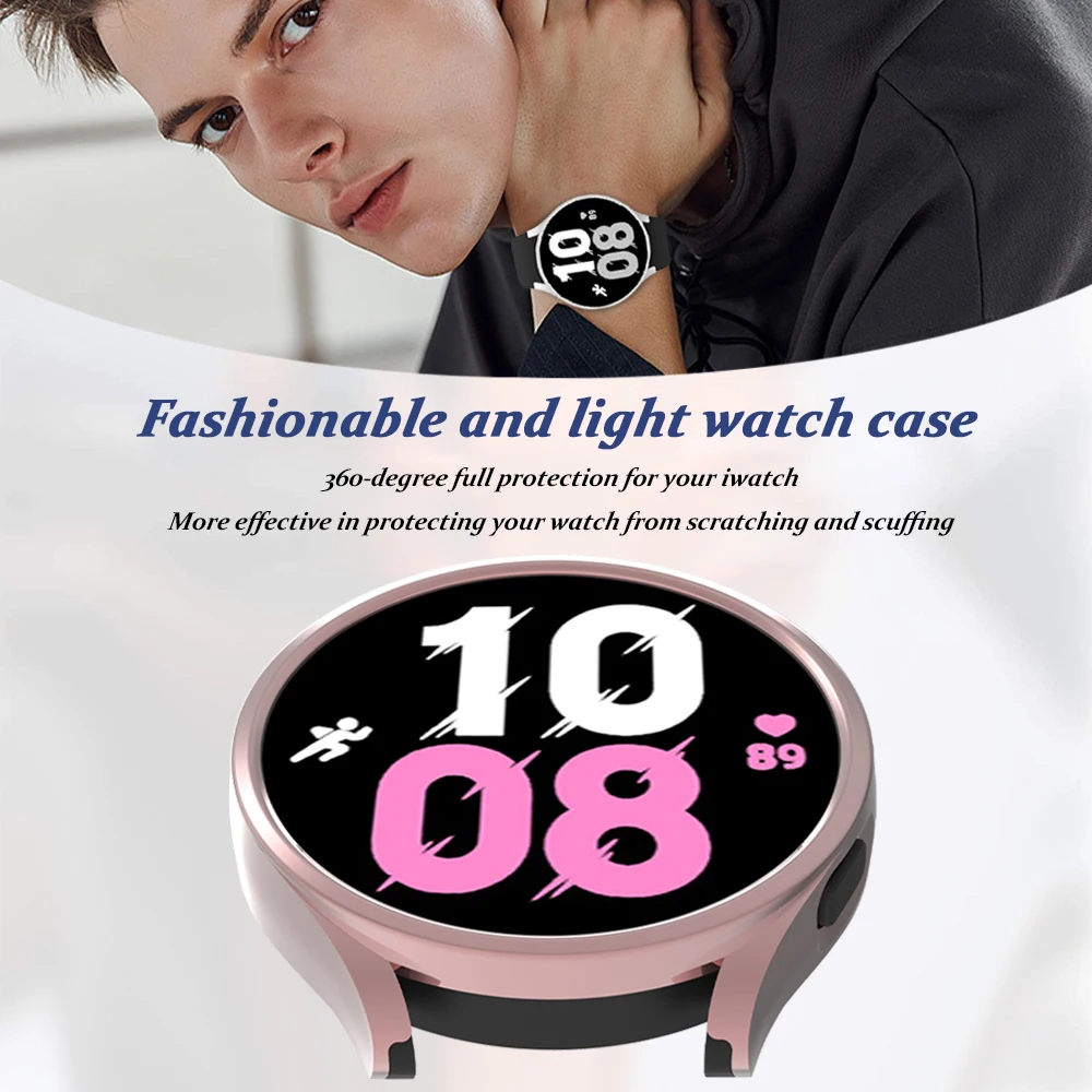 All-Around Protective Matte Watch Cover with PC Bumper Shell