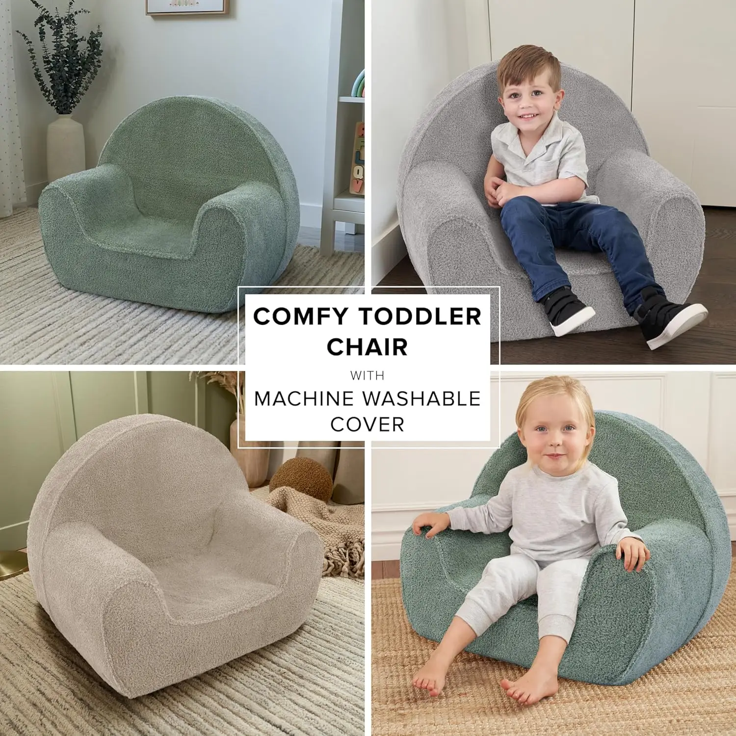 Kids Chair for Toddler - Portable Super Soft Chair for Gaming and Studying - Fits Nicely with Any Modern Decor 4