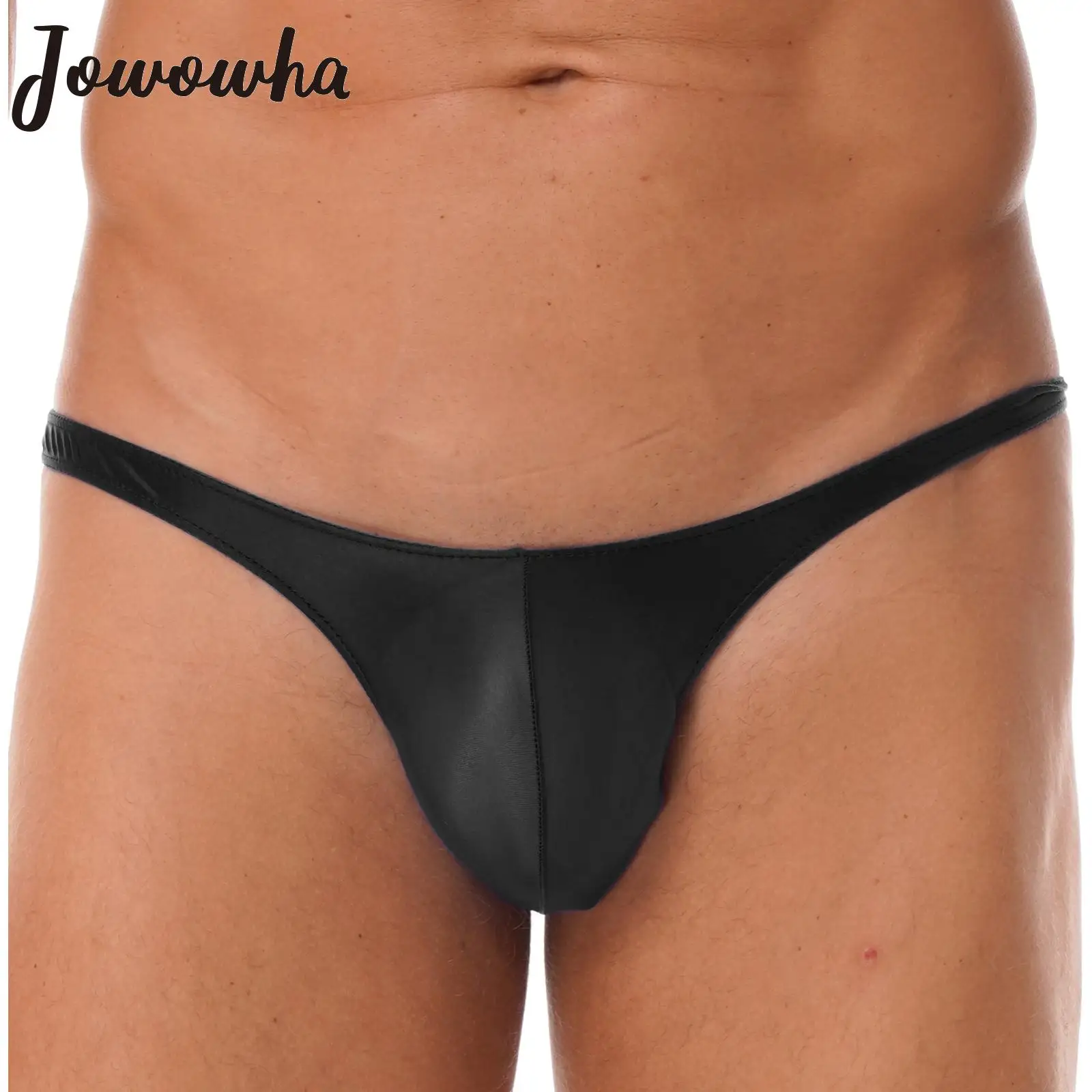 

Mens Glossy Bulge Pouch Thongs Low Rise Briefs Homme Sexy Gay Sissy Panties T-Back Underwear Bikini Lingerie Underpants Swimwear