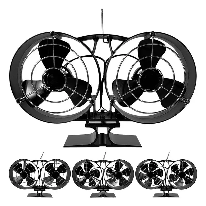 wood-stove-fan-6-blades-dual-head-fireplace-fan-thermal-powered-stove-fan-with-protective-cover-thermodynamic-fireplace-fan