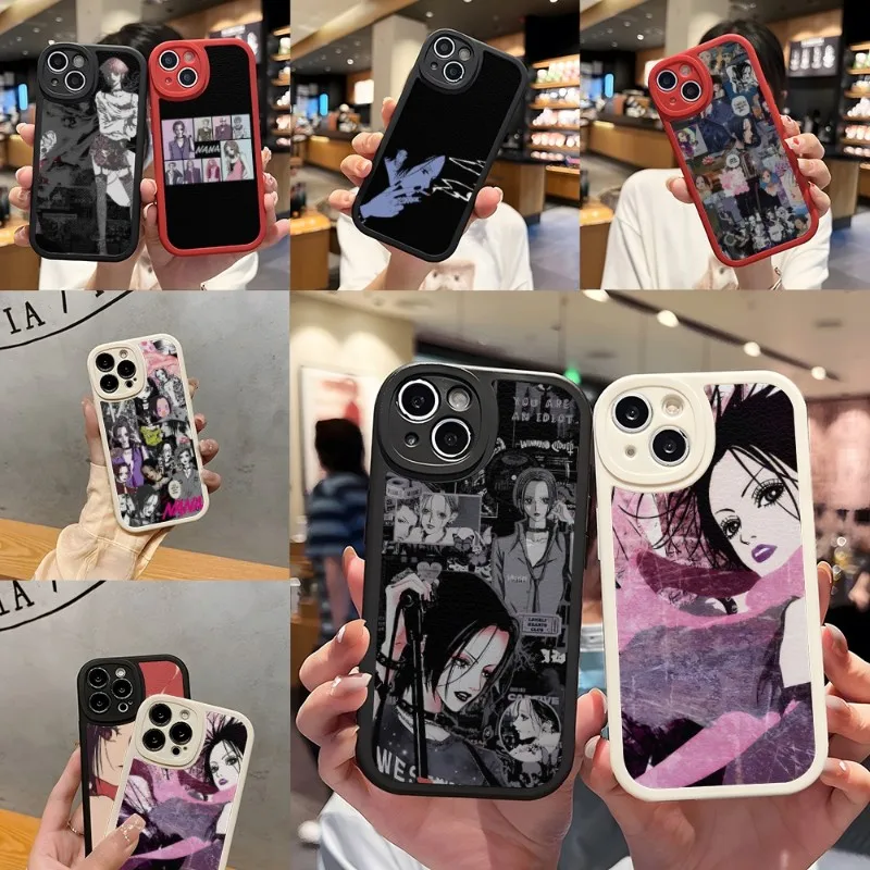 

Nana Osaki Anime Phone Case For IPhone 14 11 13 12 Pro Max Mini Xs X Xr 7 8 Plus SE2020 Leather Silicone Soft Texture Coque