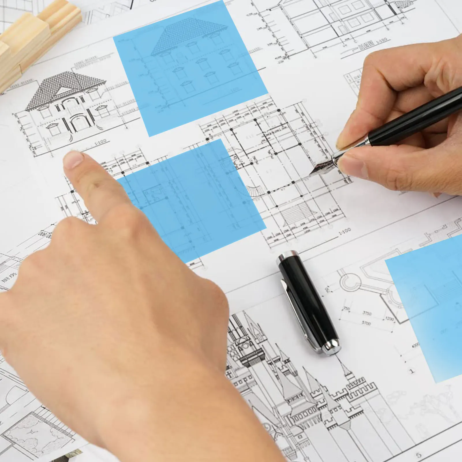 

Стикеры для заметок самоклеящиеся, прозрачные, для офиса, школы