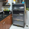 Practical Kitchen Cabinets Rack Floor Multi-layer Storage Cabinets Kitchen Furniture Multi-functional Bowl Sideboard Cabinet 6