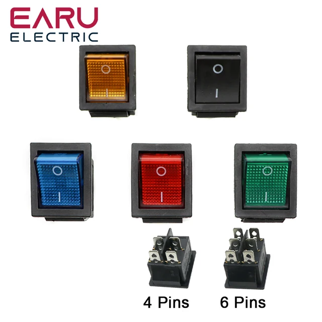 Switch 2017 Interruttore A Bilanciere On-Off-On 3 Posizioni - 6 Pin DPDT, 16A 250Vac, Per Auto, Barche O Pannelli Interruttore Bilanciere On-Off-On