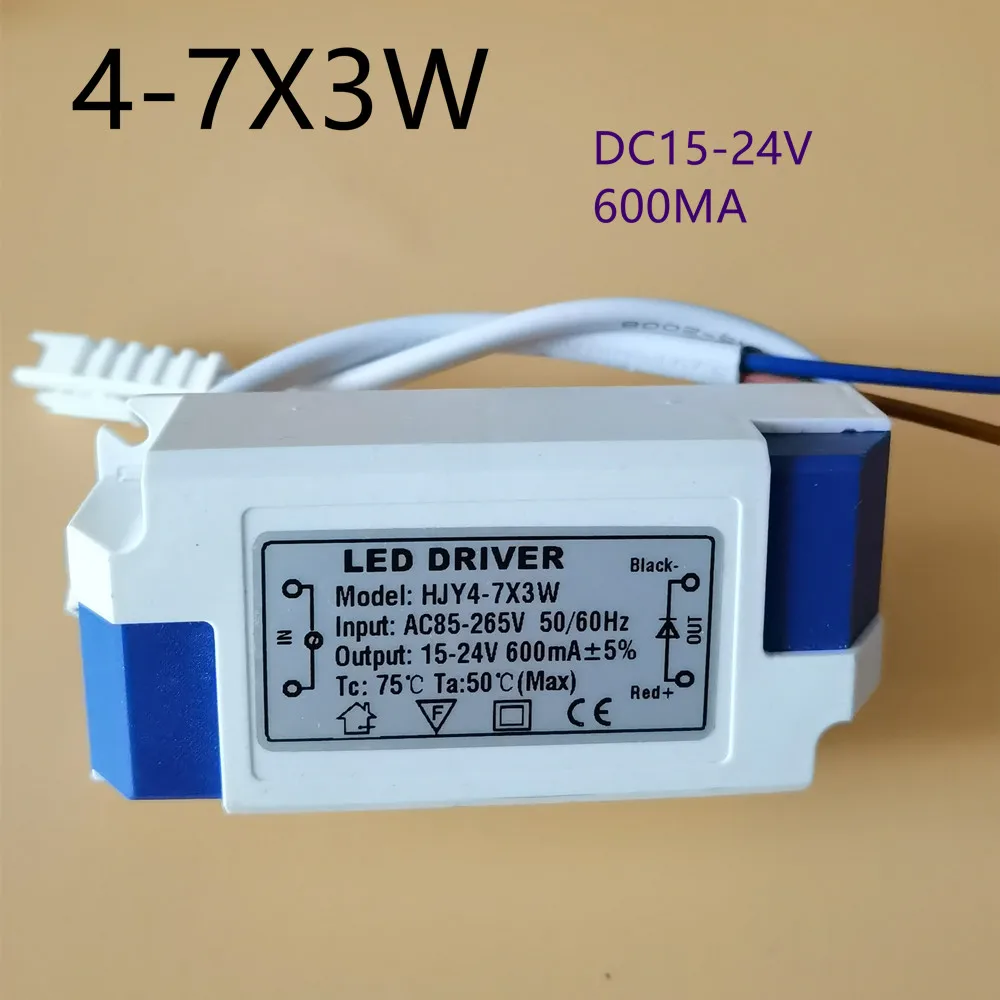 Description Picture 3 of itemLED Driver 600mA  3W 5W 7W 12W 18W 20W 25W 36W 54W For LEDs Power Supply Unit AC85-265V Lighting Transformers For LED Power Ligh