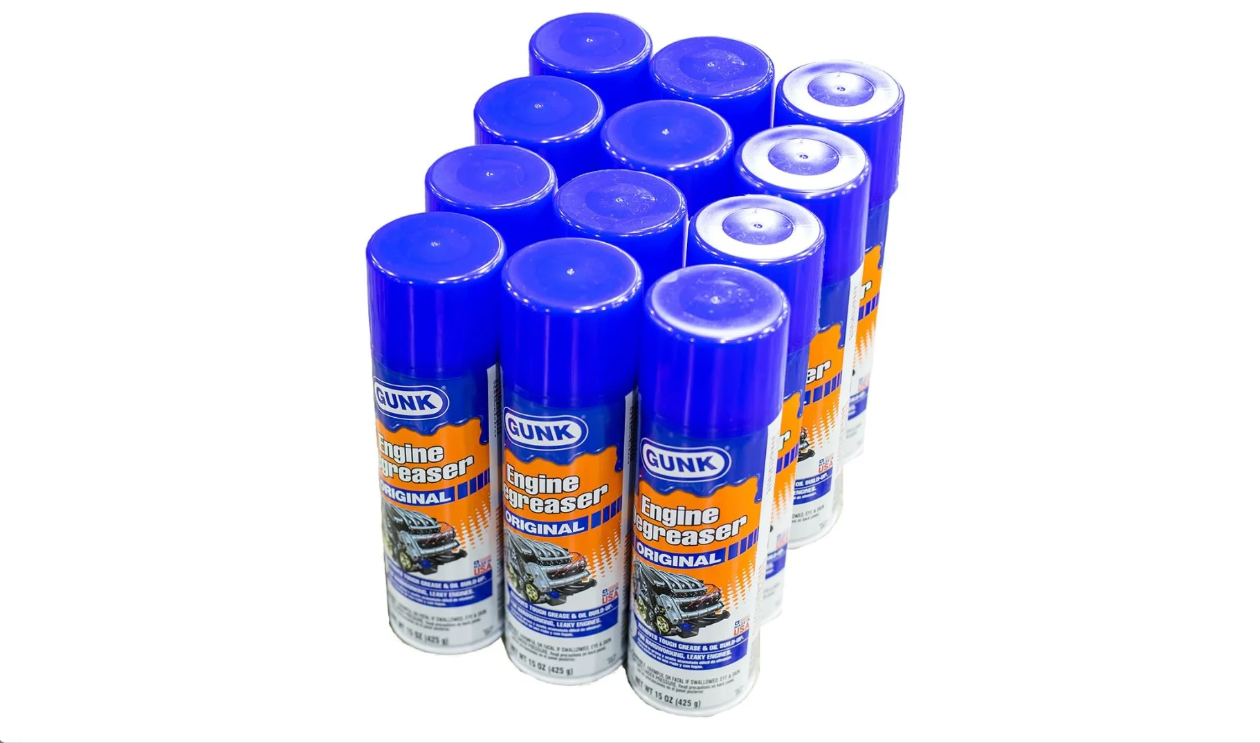 Gunk EB1-12PK 'Original Engine Brite' Engine Degreaser-15 oz., (Case of 12)