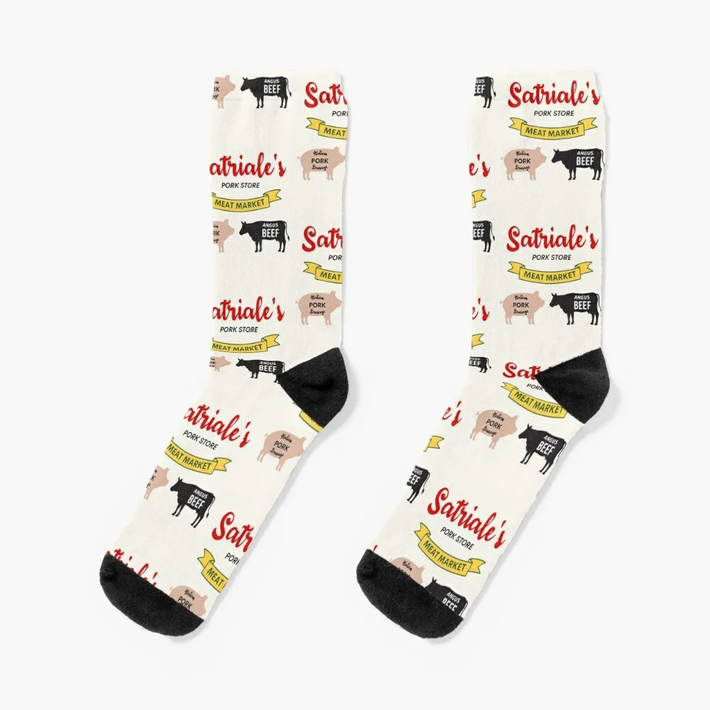 

Satriale's Pork Store Meat Market Sopranos New Jersey Pork Sausage Angus Beef Socks sport Non-slip Socks Female Men's
