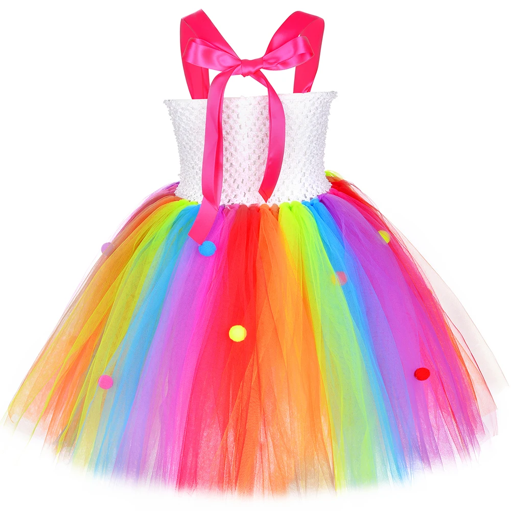 Vestito da tutù di caramelle lecca-lecca per ragazze Arcobaleno