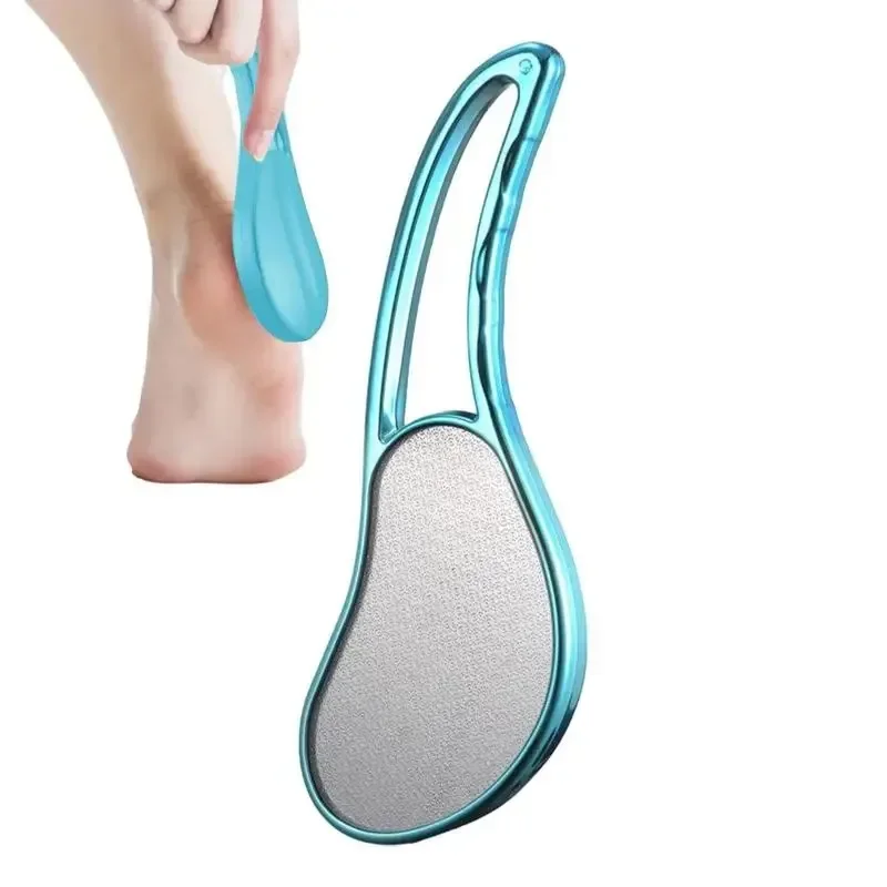 2 In-1 Nano Crystal Glass Foot File Heel Scraper & In Shower Foot Scrubber Dead Skin Remover Pedicure Buffer For Soft Feet