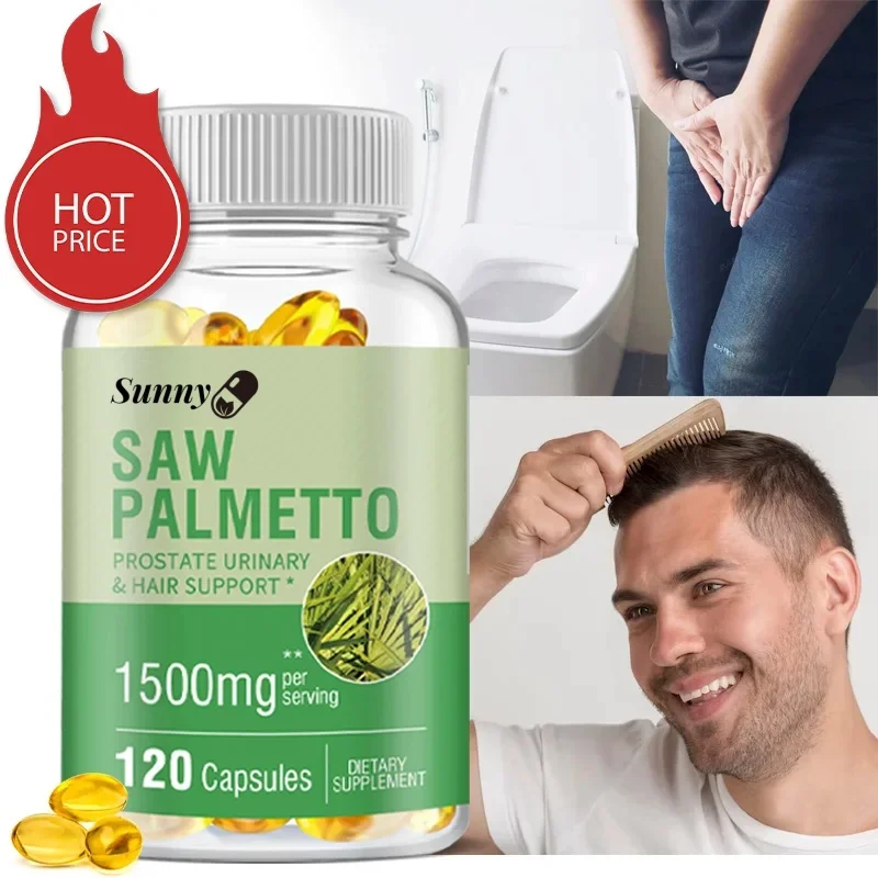 Saw Palmetto Supplement Prostate Urinary Tract Capsules Saw Palmetto Men&rsquo;s Prostate Prevents Hair Loss And Relieves Frequent Urination