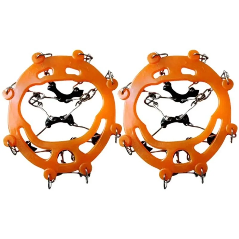 Ice Gripper Spike Climbing Crampons Outdoor Winter Hiking Climbing Snow Spikes Crampons Cleats Chain Claws Grips Boots Cover Anti