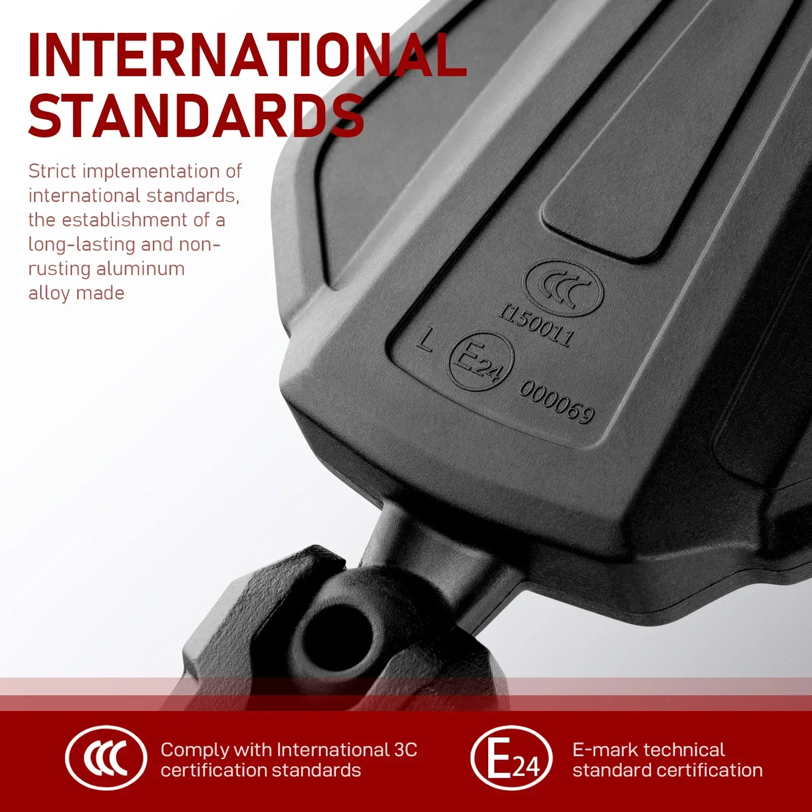 Išgaubto stiklo paviršiaus atspindys