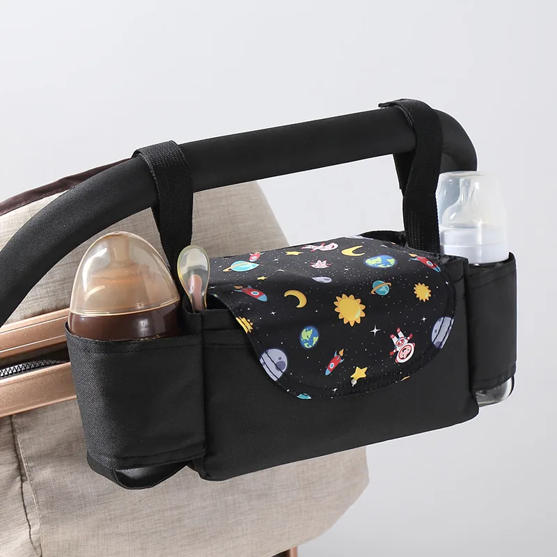 

Universal Buggy Baby Pram Organizer Bottle Holder Multipurpose Baby Stroller Accessory Stroller Caddy Storage Bag Mummy Bag