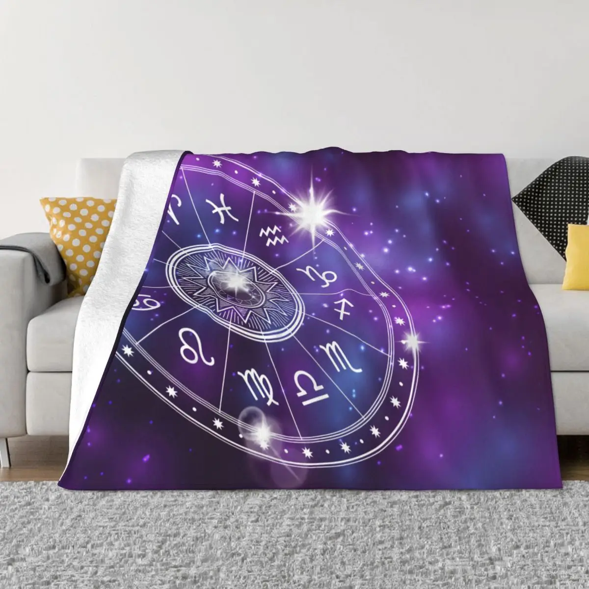 

Horoscope Mystical Tarot Cards Blanket Lightweight Breathable Decorative Bed Throw Blankets for Luxury Bedding Travel Camping