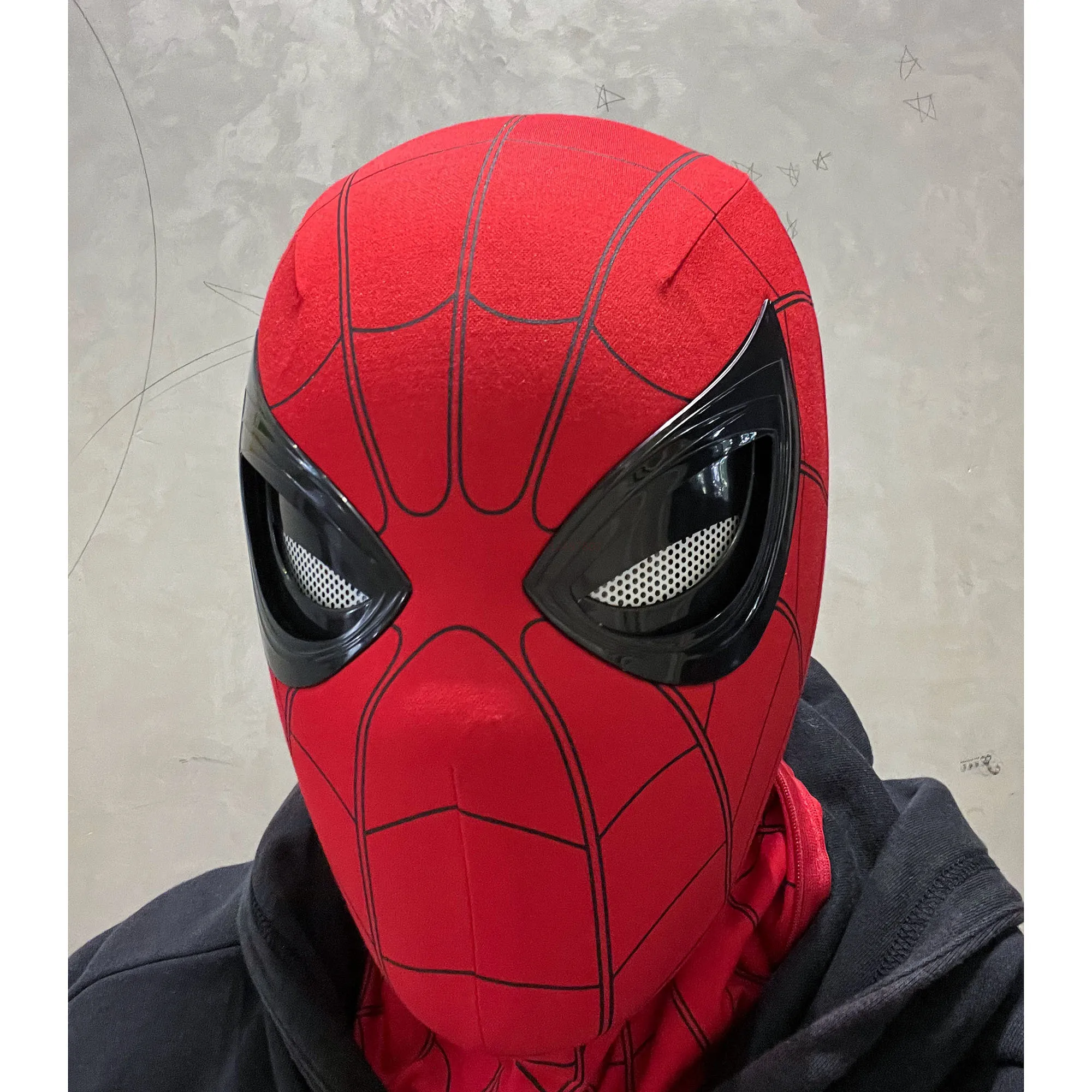 Masque électronique Spider Man pour adultes et enfants, équipement de  sauna, cosplay, yeux mobiles, télécommande 1:1, jouets élastiques, cadeau