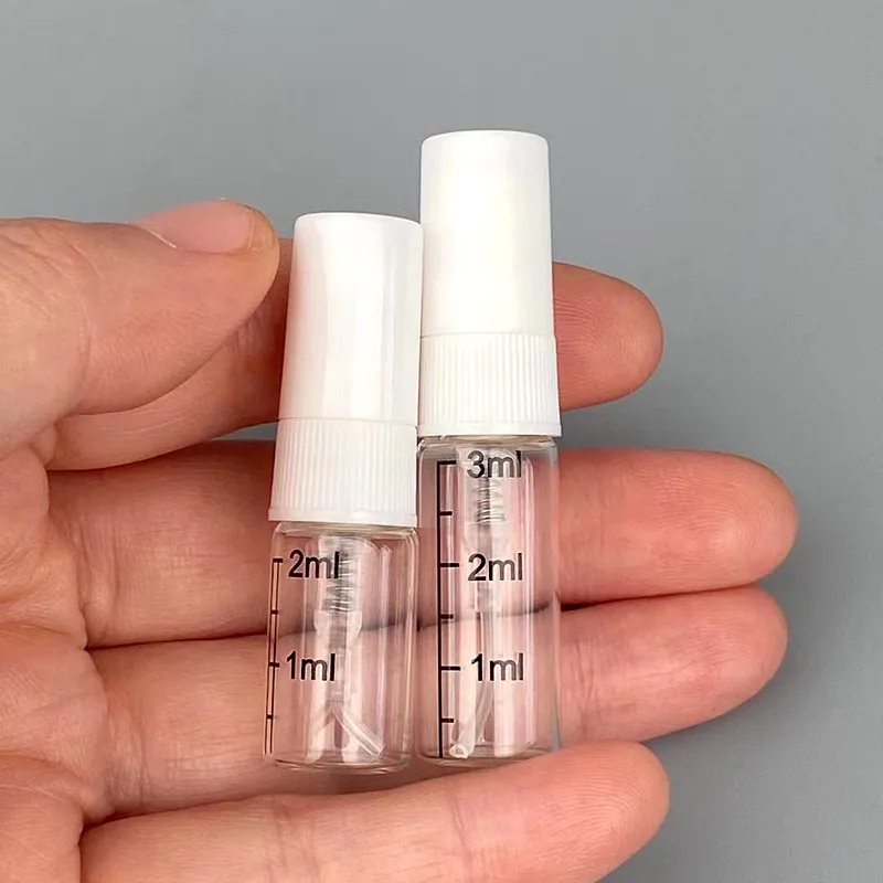 30 Bouteilles Spray 3ml Transparentes - Mini Flacons Voyage Parfum Cosmétique