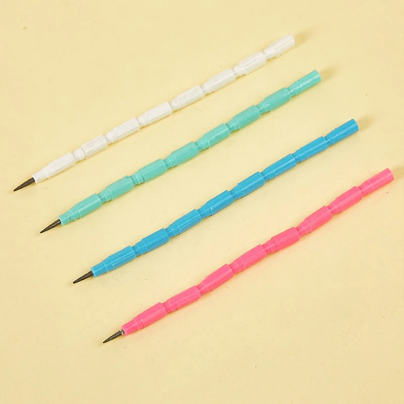 Useful Pencil Cut-free Replaceable Core 40cards/box And 32pcs/card Creative Splicing Writing Tools Kids Gift Learning Stationery 4