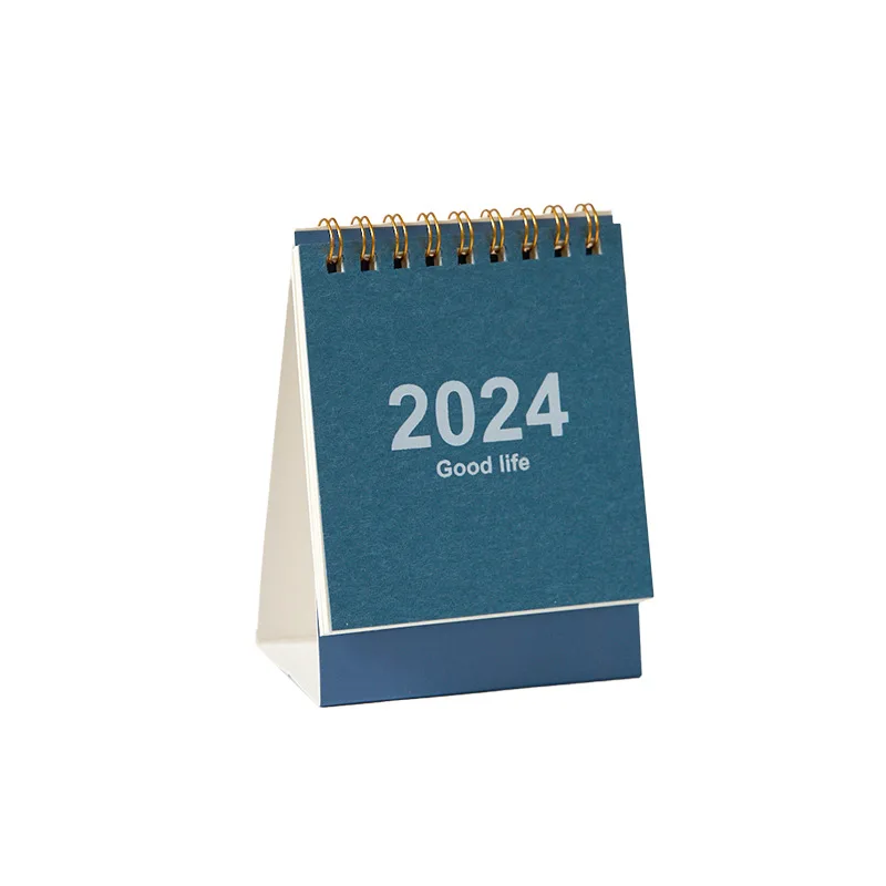 Mini calendrier de bureau anglais, calendrier de bureau créatif, décoration de bureau, licence d'apprentissage, 03 mémo, 2023, 2024